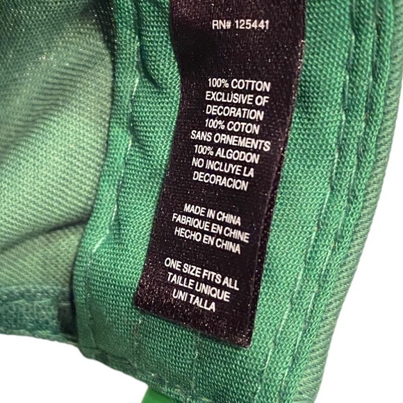 John Deere Hat Green Embroidered Logo Adjustable 5 Panel Baseball Cap Brand New - Picture 8 of 10